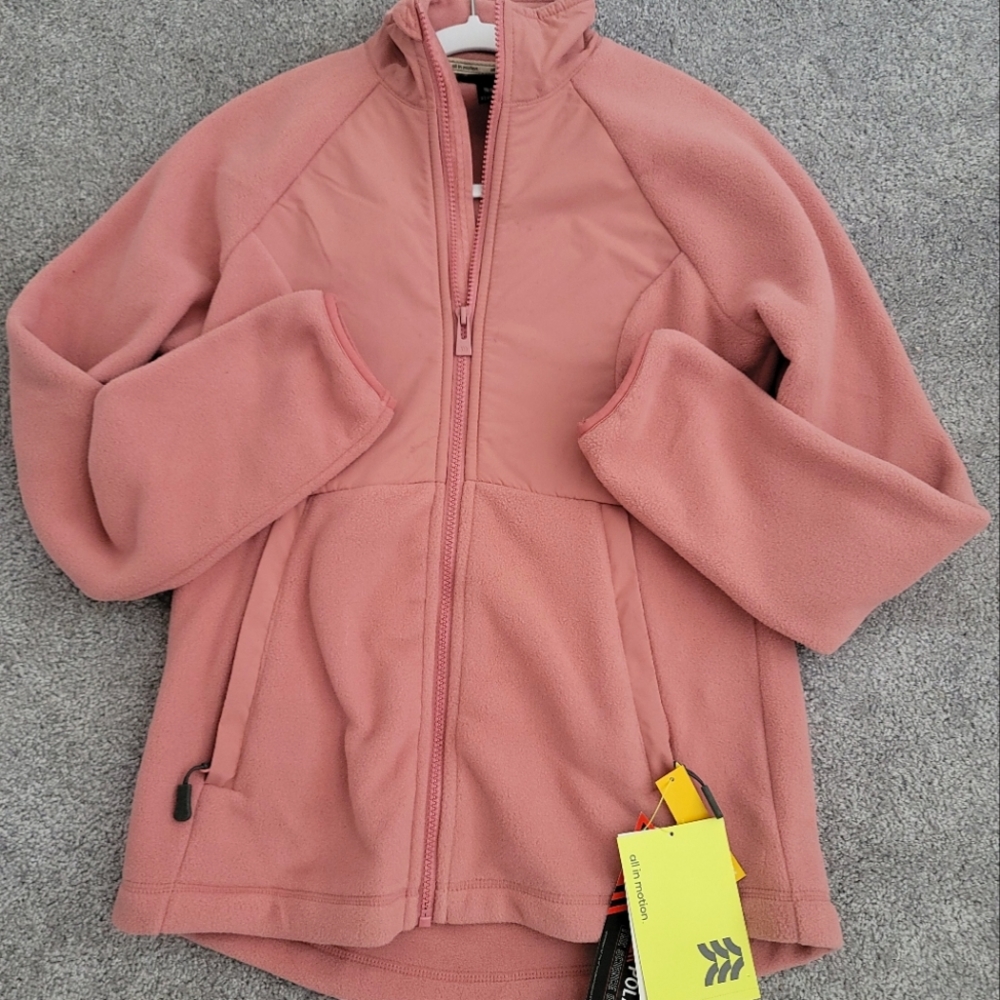 AIM All In Motion Target Pink Fleece Athletic Jacket S